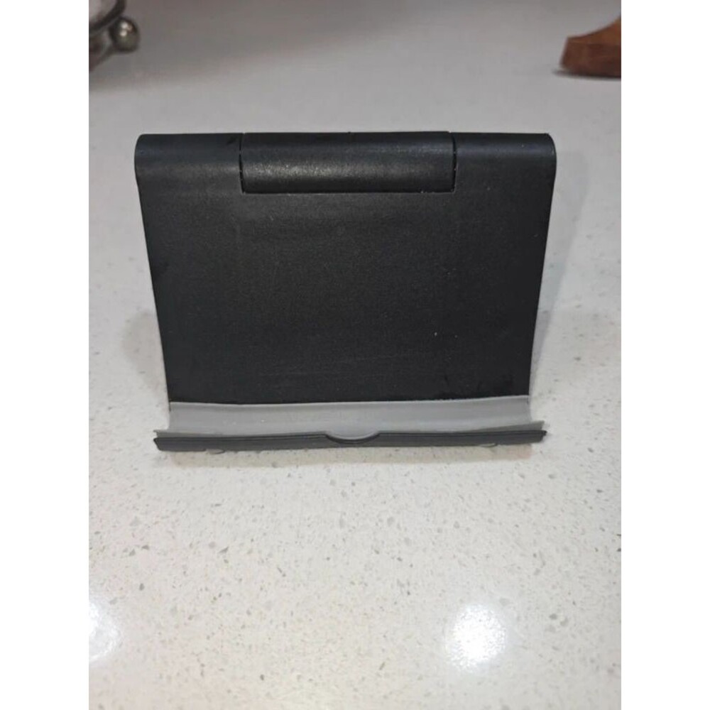 Plastic foldable phone stand, universal desktop holder